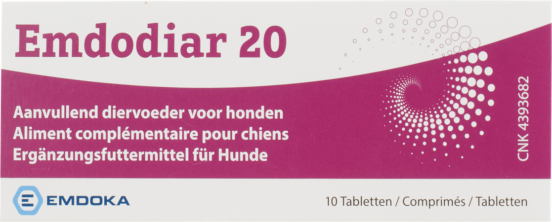 Emdodiar 20 Aanvullend Diervoed. Hond Comp 10 1