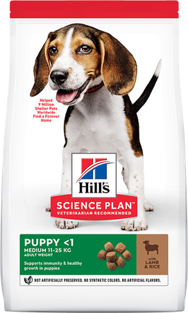 Science Plan Canine Puppy Medium Lamb&rice 14kg 1