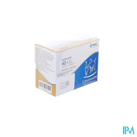 Caninsulin Susp Inj Cartouche 10x2,7ml