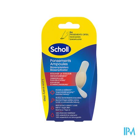 Scholl Pans Ampoule Pansement Orteil S/latex 6