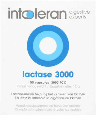 Intoleran Lactase 3000 Fcc Caps 50 2