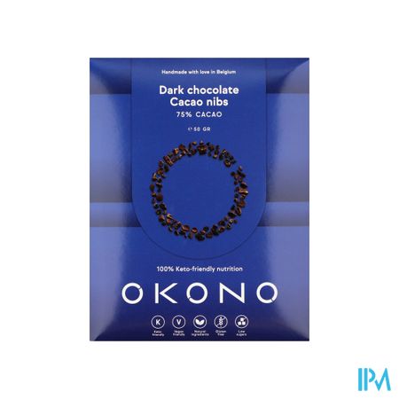 Okono Donkere Chocolade Cacao Nibs 50g