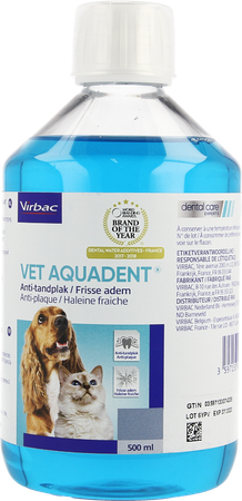 Vet Aquadent Anti Plak Drinkbare Opl 500ml 3