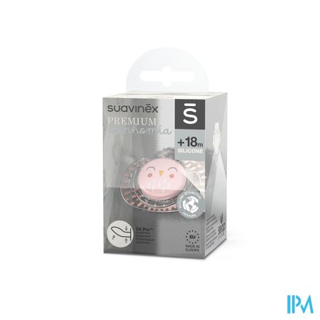 Suavinex Bonhomia Sooth.sili.rev +18m Feather Pink