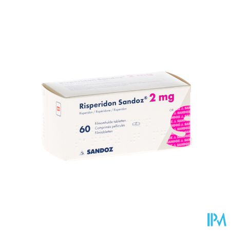 Risperidon Sandoz Comp Pell 60 X 2mg