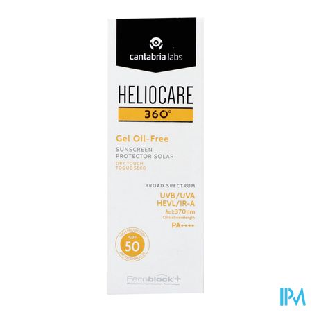 Heliocare 360 Gel Oil Free Ip50 Tube 50ml