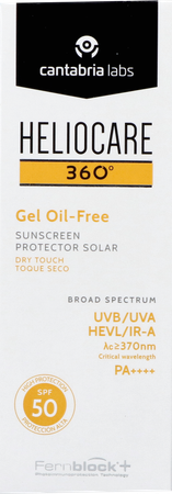 Heliocare 360 Gel Oil Free Ip50 Tube 50ml