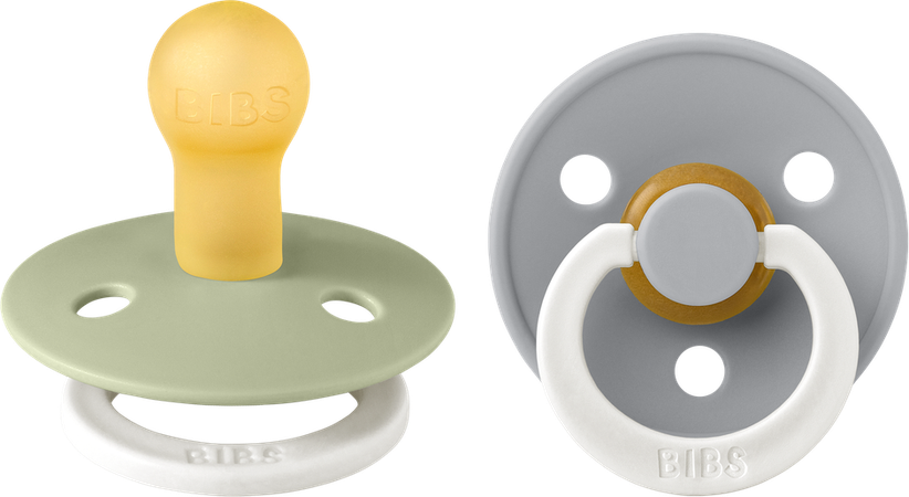Bibs 1 Fopspeen Duo Glowindark Sage/cloud 2 4