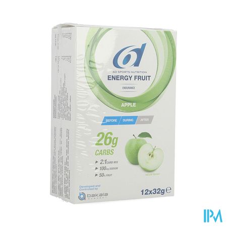 6d Sixd Energy Fruit Apple 12x32g 2