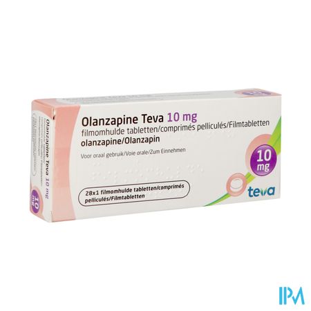 Olanzapine Teva 10mg Filmomh Tabl 28 X 10,0mg