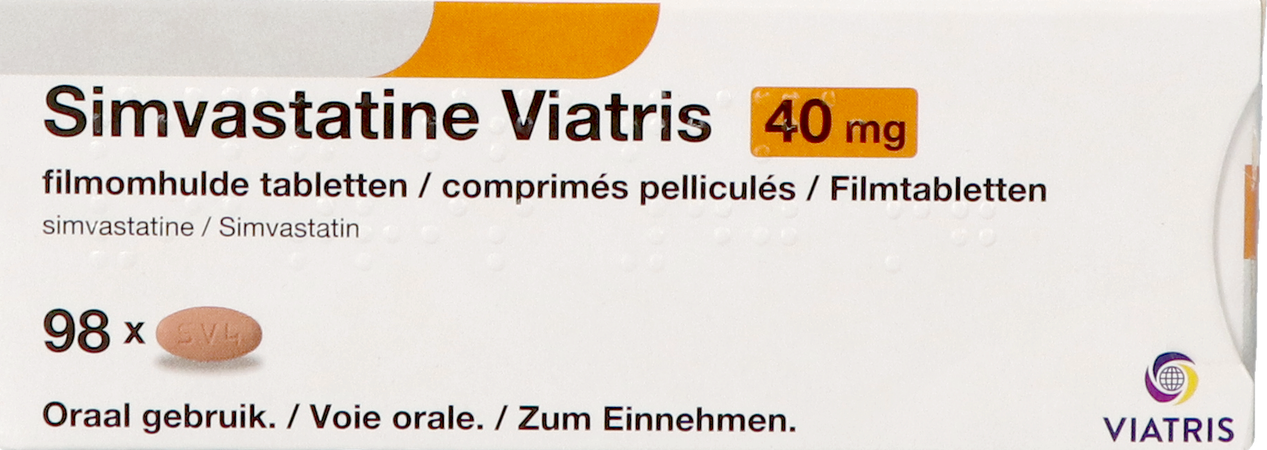 Simvastatine Viatris 40mg Comp 98 3