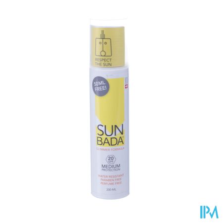 Sunbada Medium 20spf Fl 200ml