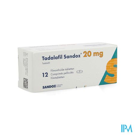 Tadalafil Sandoz 20,0mg Filmomh Tabl 12 X 20,0mg