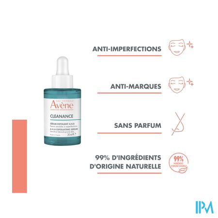 Avene Cleanance Serum Exfoliant A.h.a 30ml 16