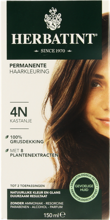 Herbatint Kastanjebruin 4n 150ml 6
