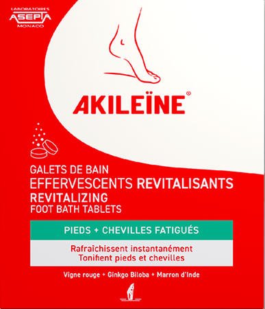 Akileine Galets Bain Efferv.revitalisants 6x20g 1