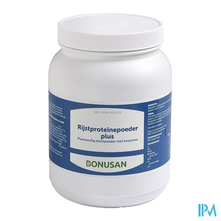 Rijstproteine Pdr Plus 500g Bonusan 5
