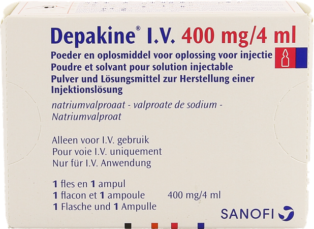 Depakine 1 Fl Iv 400mg + Solv 4ml 1