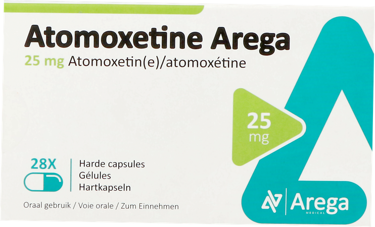 Atomoxetine Arega 25mg Harde Caps 28 Pip 3