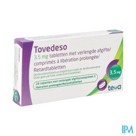 Tovedeso 3,5mg Verl.afgifte Comp 28 X 3,5mg