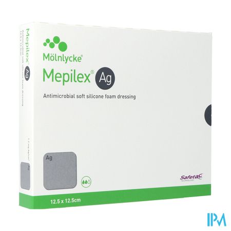 Mepilex Ag Pansement Steril 12,5x12,5cm 5 287121