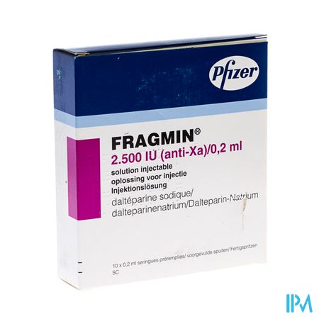 Fragmin Ser Sc 10x 2500u/0,2ml