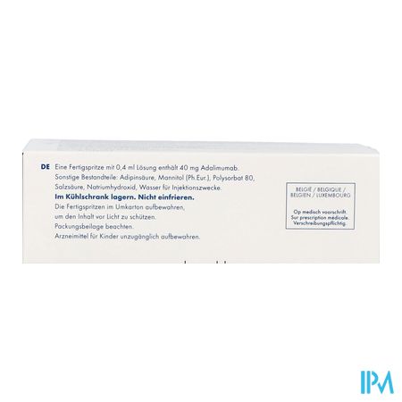 Hyrimoz 40mg Opl Inj 40mg/0,4ml Voorgev. Spuit 2 4