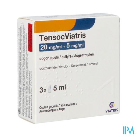 Tensocmylan Viatris Coll 3 X 5ml 20mg/5mg/ml