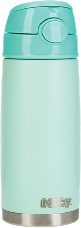 Nuby Pastel Thermosbeker Inox 420ml Groen 3j+ 5