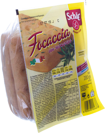 Schar Focaccia Rosmarin S/gluten 200g 6650 Revogan 1