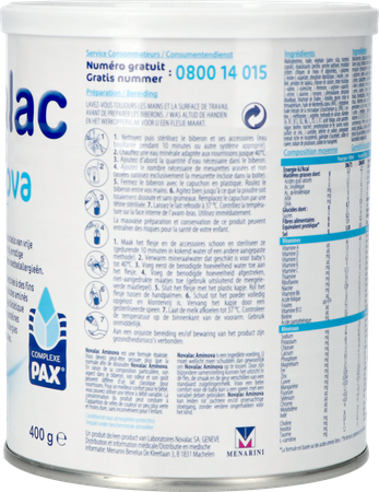Novalac Aminova 0-36m Pdr 400g Nf 7