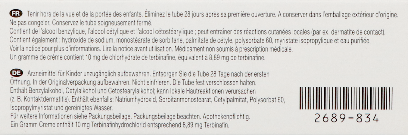 Terbinafine Viatris Creme 30g 9