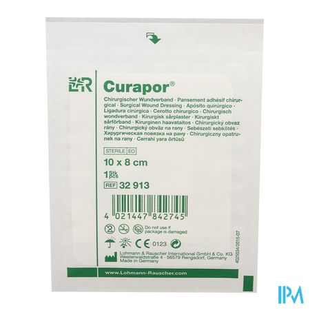 Curapor Verb Chirurg. Steriel 8cmx10cm 50 32913 6