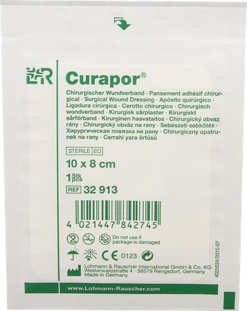 Curapor Verb Chirurg. Steriel 8cmx10cm 50 32913 6