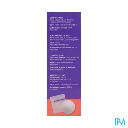 LANSINOH BORSTCOMPRESSEN WASBAAR 4 ST NF