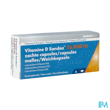 Vitamine D Sandoz 25000iu Caps Molle 4