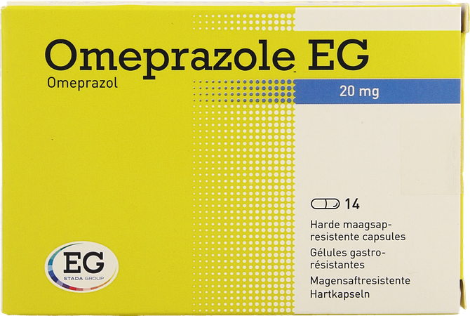 Omeprazole EG 20Mg Caps Maagsapresist Blis 14X20Mg 1