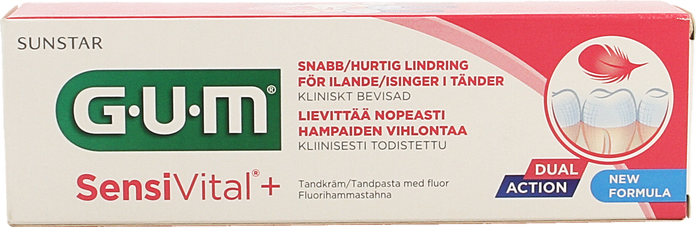 GUM® SensiVital® + Tandpasta 75ml 2
