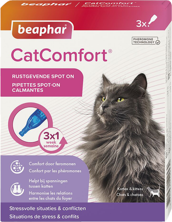 Beaphar Cat Comfort Spot On Rustgevend 3 X 0,55ml 2