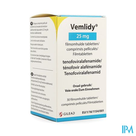 Vemlidy 25mg Filmomh Tabl 30 X 25mg Flacon