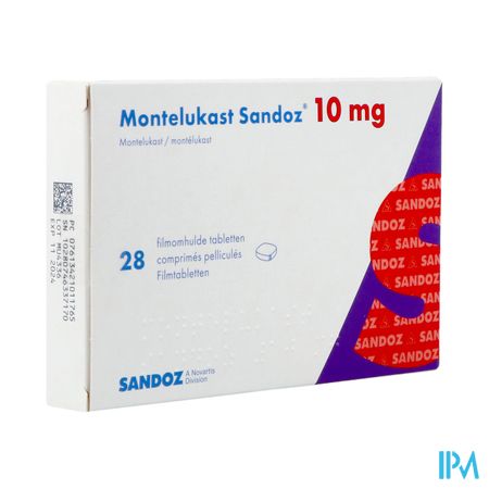 Montelukast Sandoz 10mg Filmomh Tabl 28 X 10mg