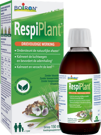 Respiplant Siroop Neus&keel Nat.afweer150ml Boiron 1