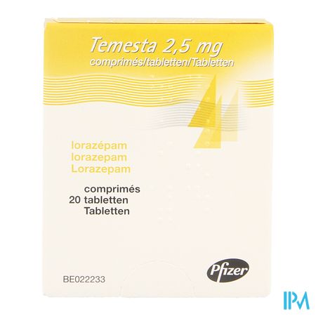 Temesta Comp 20 X 2,5mg 4