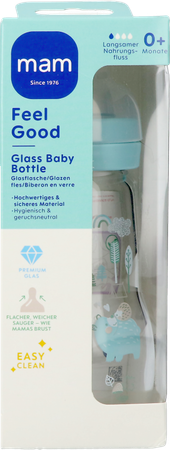 Mam Feel Good Glass Bottle Matt Boy 260ml 3