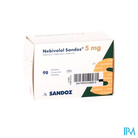 Nebivolol Sandoz Tabl 98 X 5mg