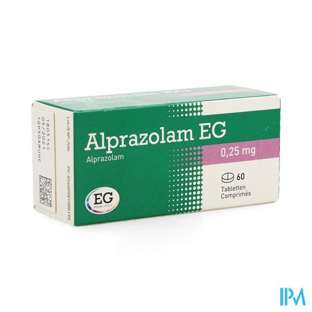 Alprazolam EG Tabl 60X0,25Mg