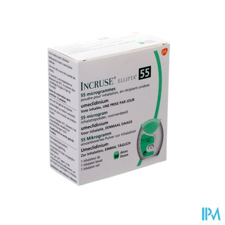 Incruse Ellipta 55mcg Pdr Inhalatie 1x30 Dosissen