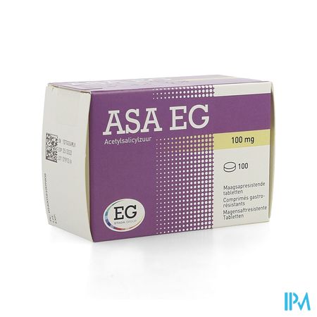 Asa 100 EG Comp Gastroresist. 100X100Mg Blist.