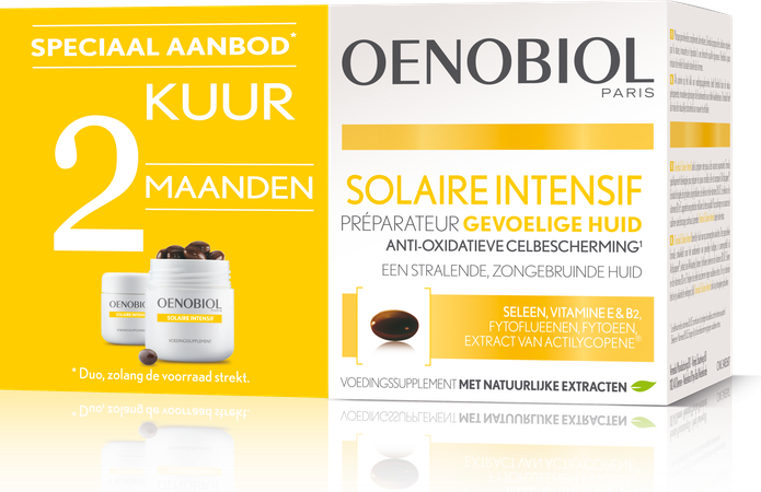 OENOBIOL SOLAIRE INTENSIF KUUR LICHTE HUID 2X30 CAPS 5