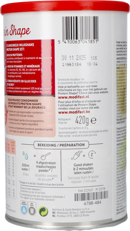 Modifast Protein Shape Strawberry Milkshake 420g 5